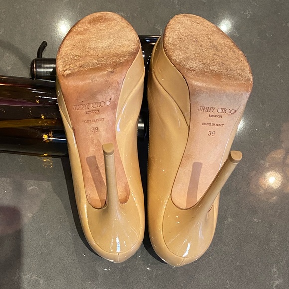 Jimmy Choo Patent Leather Platform Heels - Picture 8 of 13